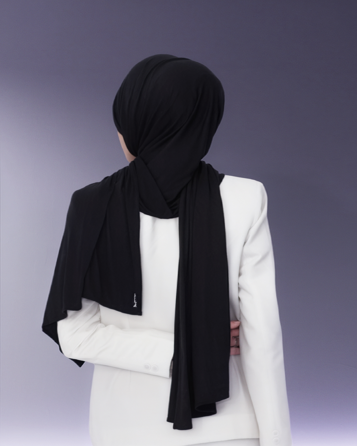 ESSENTIAL VISCOSE PASHMINA BLACK 
