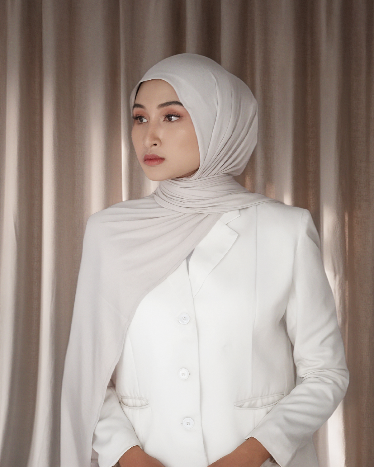 ESSENTIAL VISCOSE PASHMINA IVORY